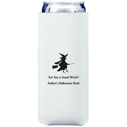 Flying Witch Collapsible Slim Koozies